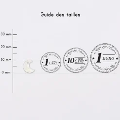 Breloque nacre argent 10 mm