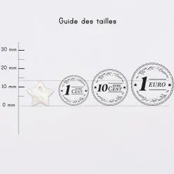 Breloque nacre argent 10 mm