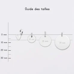 Breloque petit coeur bombé argent 7 mm - HappyBulle x Atelier Wagram