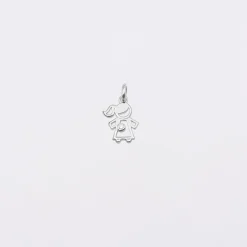 Breloque petite fille zircon argent 12 mm