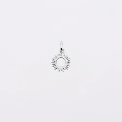 Breloque soleil ouvert argent 10 mm