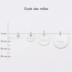 Breloque étoile brillante argent 6 mm