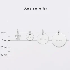 Breloque tortue argent 10 mm