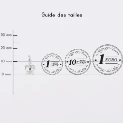 Breloque tortue argent 10 mm
