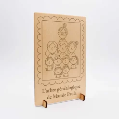 Cadre personnalisé bois gravé 15x10 cm avec support - édition spéciale 