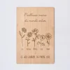Cadre personnalisé bois gravé 15x10 cm avec support - édition spéciale "Joli jardin"