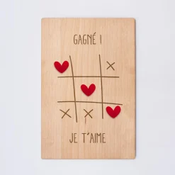 Cadre personnalisé bois gravé 15x10 cm avec support - édition spéciale 
