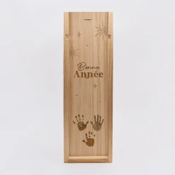 Caisse de vin bois couvercle gravé - Edition spéciale