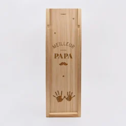 Caisse de vin bois couvercle gravé - Edition spéciale