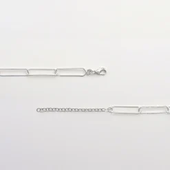 Chaîne grande maille argent