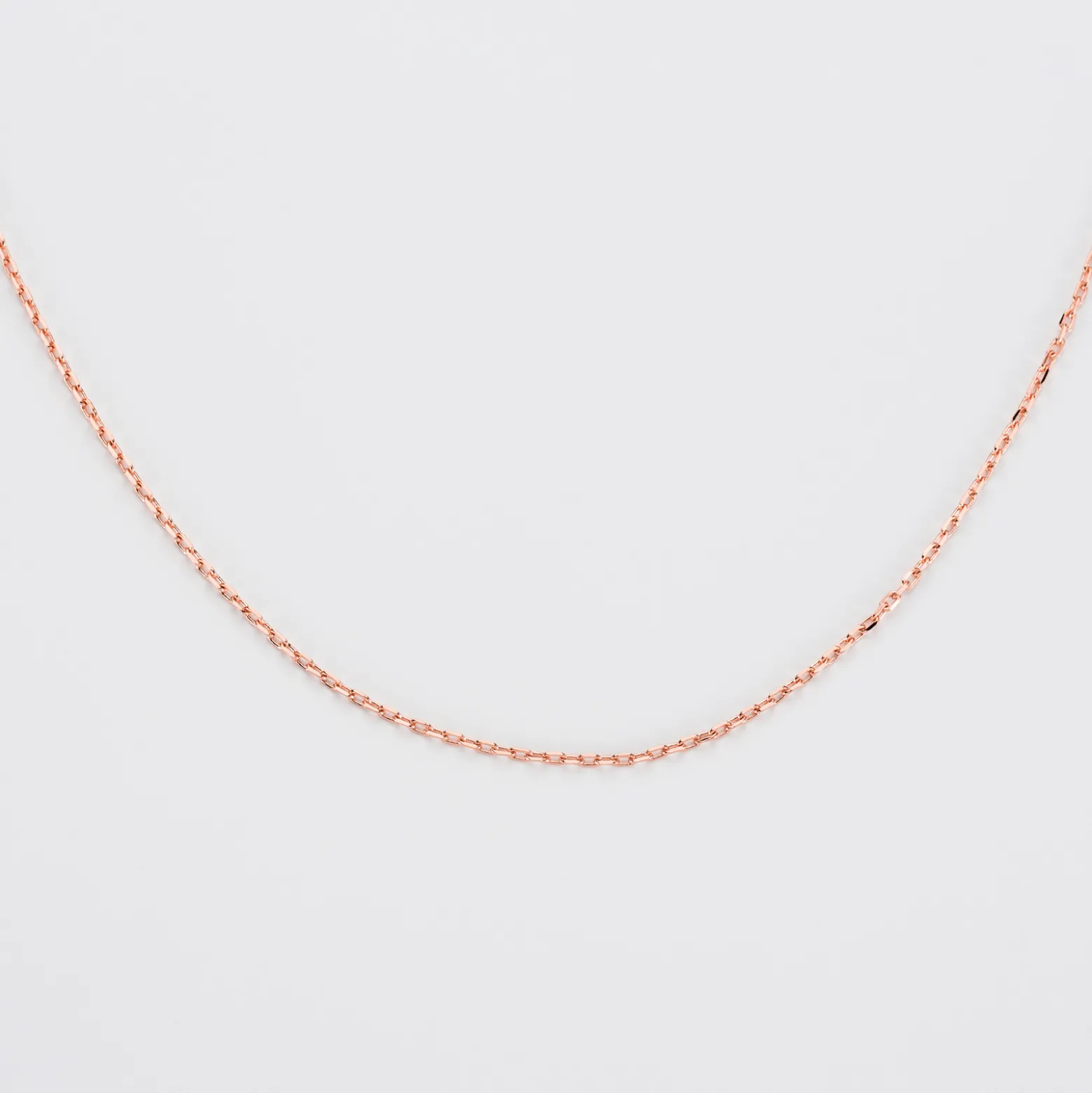 Chaîne maille plaqué or rose