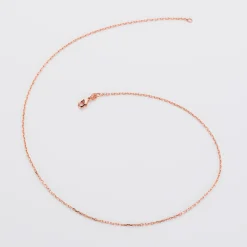 Chaîne maille plaqué or rose