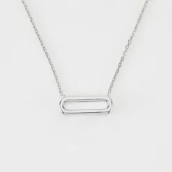 Chaîne ovale ouvert argent