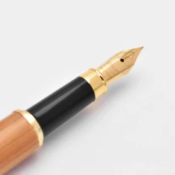 Coffret bambou personnalisé et stylo plume gravé 172x50mm