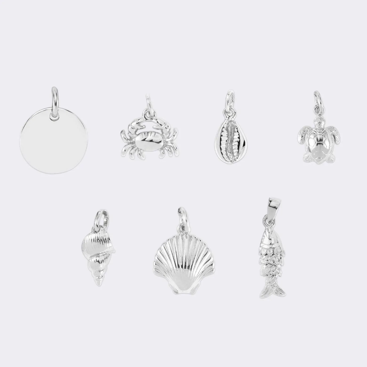 Collier chaîne ovale ouvert personnalisé médaille gravée argent 15 mm et breloque(s) summer - à composer