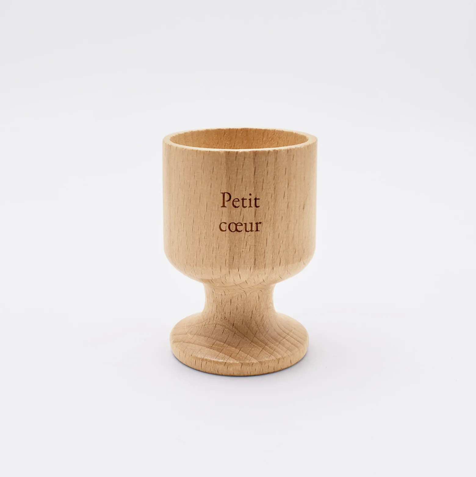 Coquetier personnalisé bois gravé