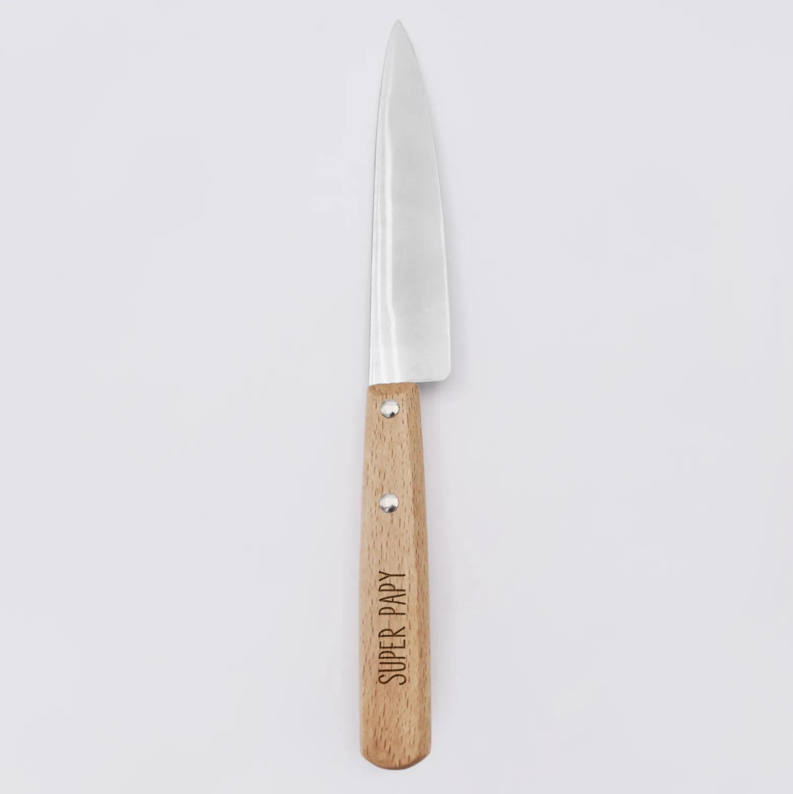 Couteau de cuisine personnalisé bois gravé