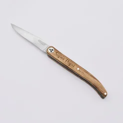 Couteau de poche Laguiole personnalisé bois gravé