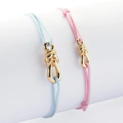 Duo de bracelets femme enfant "Le lien" plaqué or - HappyBulle x Lilylovesfashion