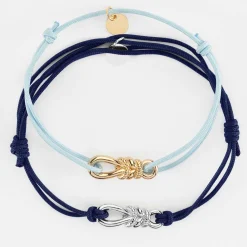 Duo de bracelets homme argent femme plaqué or "Le lien" - HappyBulle x Lilylovesfashion