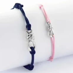 Duo de bracelets homme enfant argent "Le lien" - HappyBulle x Lilylovesfashion