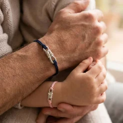 Duo de bracelets homme enfant argent "Le lien" - HappyBulle x Lilylovesfashion