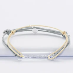 Duo de bracelets inséparables médailles gravées acrylique - Edition spéciale