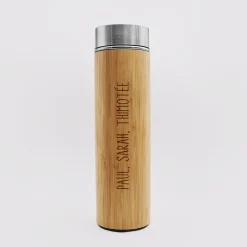 Gourde isotherme personnalisée bambou 500 ml
