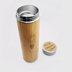Gourde isotherme personnalisée bambou 500 ml