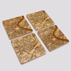 Lot de 4 sous-verres 