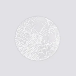 Lot de 2 sous-verres personnalisés gravés acrylique ronds 9 cm 