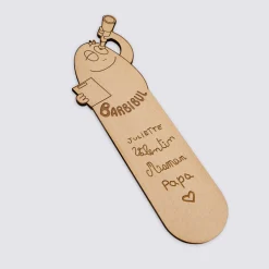 Marque page personnalisé bois gravé - HappyBulle x Barbapapa