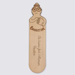 Marque page personnalisé bois gravé - HappyBulle x Barbapapa