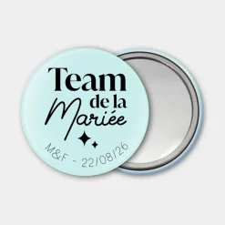 Miroir de poche EVJF personnalisé 56mm