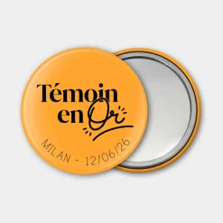Miroir de poche EVJF personnalisé 56mm