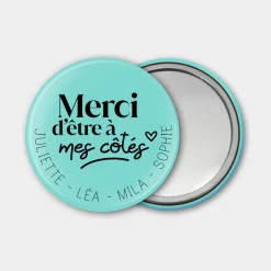 Miroir de poche EVJF personnalisé 56mm