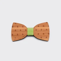 Noeud papillon enfant personnalisé gravé bois classique