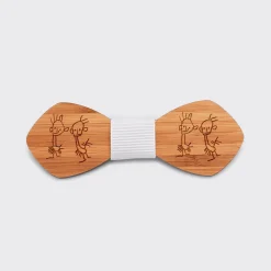 Noeud papillon enfant personnalisé gravé bois dandy