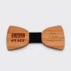 Noeud papillon EVG personnalisé gravé bois classique