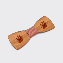 Noeud papillon personnalisé enfant gravé bois slim
