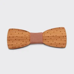 Noeud papillon personnalisé gravé bois slim