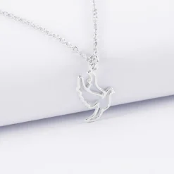 Pendentif colombe argent 18 mm