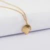 Pendentif coquillage coque plaqué or 13 mm