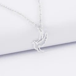 Pendentif enfant colombe argent 18 mm