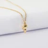 Pendentif enfant coquillage scalaire plaqué or 12 mm