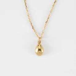 Pendentif enfant coquillage cauri plaqué or 10 mm
