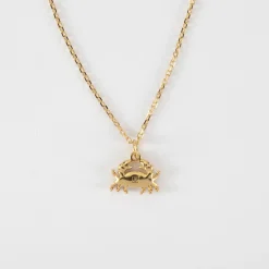 Pendentif enfant crabe plaqué or 7x12 mm
