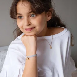 Pendentif enfant personnalisé initiale médaille gravée plaqué or étoile 12 mm