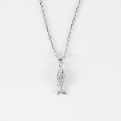 Pendentif enfant poisson articulé argent 15 mm