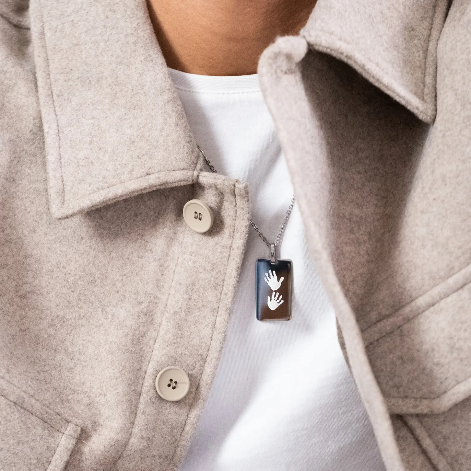 Pendentif homme personnalisé médaille gravée acier 20x32 mm